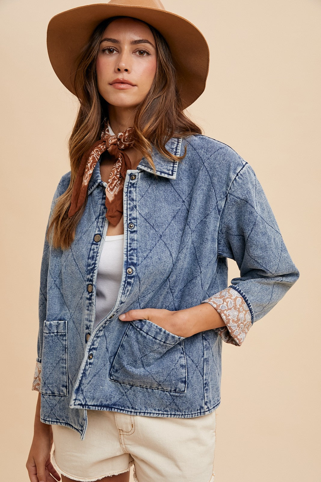 Denim Puff Jacket