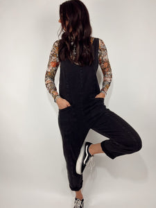 Black Denim Jumpsuit