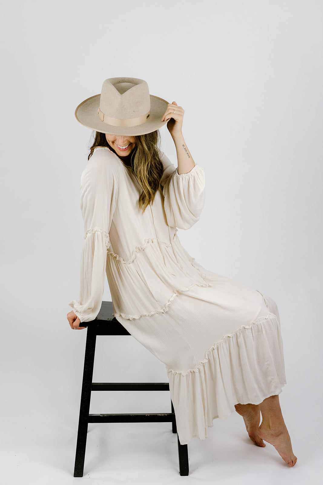 Ivory Linen Dress