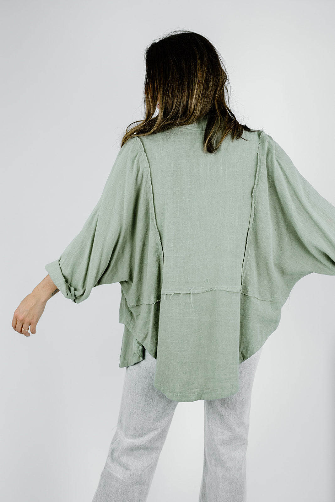 Olive Button Top